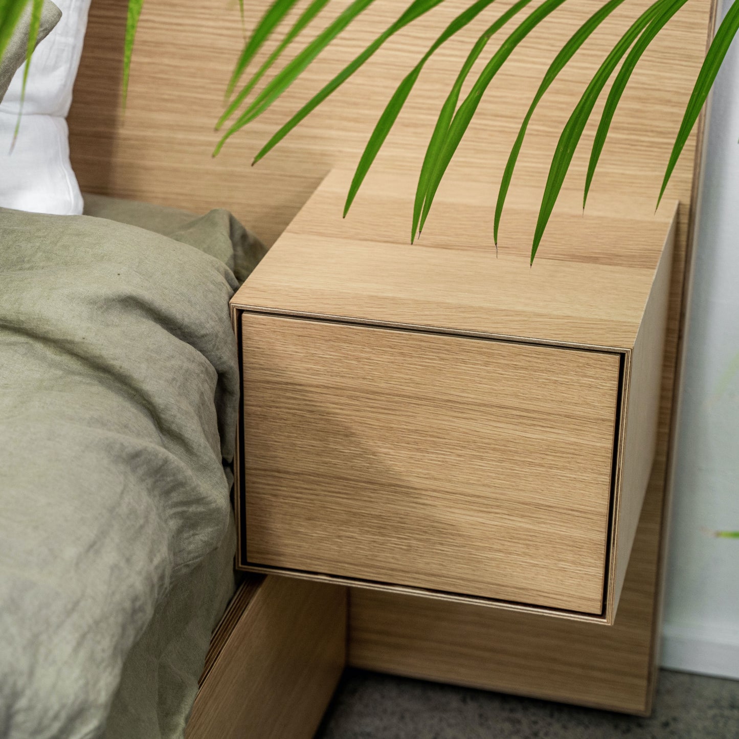Slim 7 Drawer Bed Base with Headboard and Bedsides