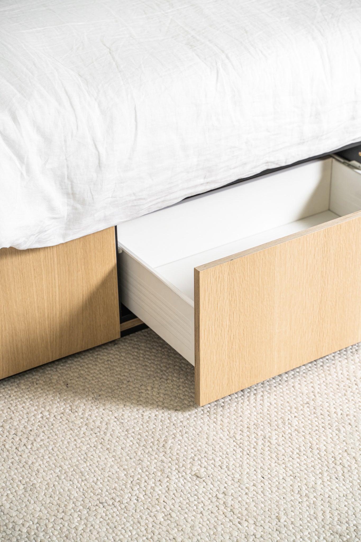 Slim 7 Drawer Bed Base with Headboard and Bedsides