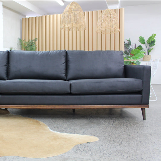 Franses Vegan Leather Sofa -  3 Seater