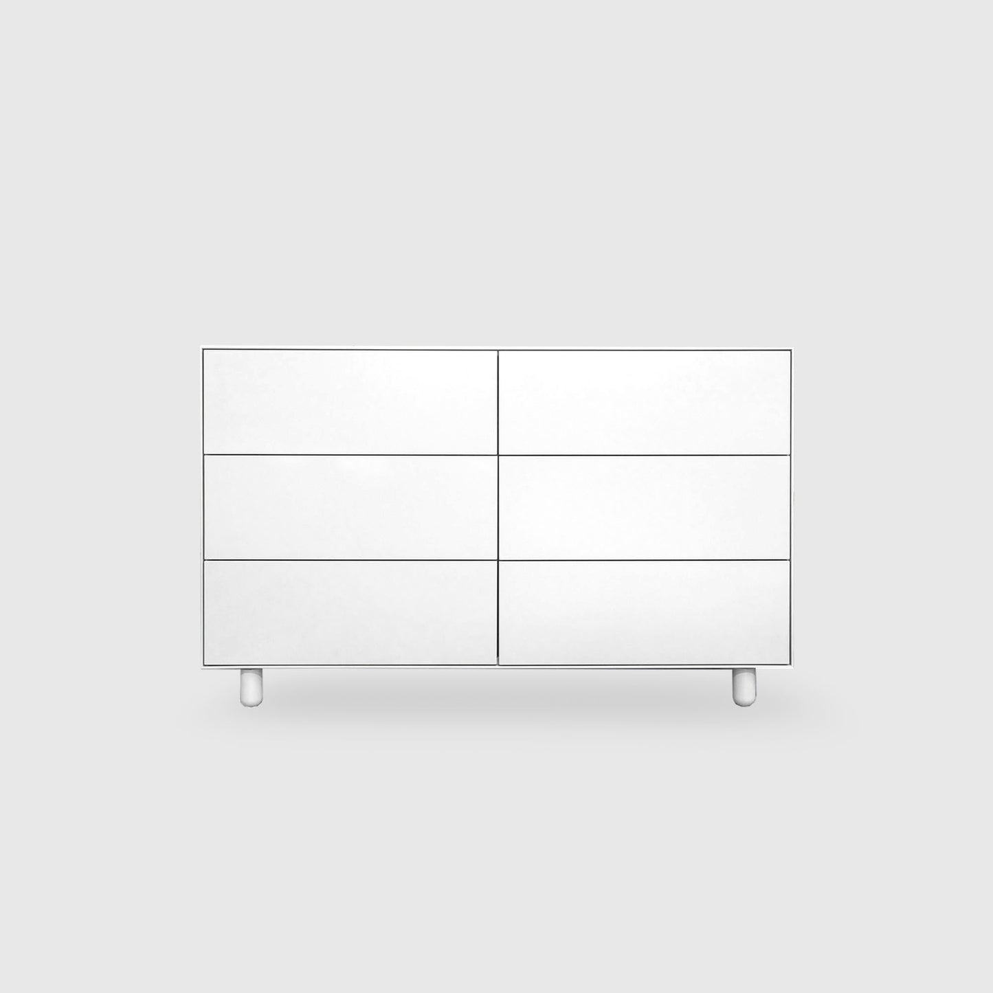 Slim 6 Drawer Lowboy - Colour