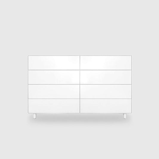 Slim 8 Drawer Lowboy - Colour