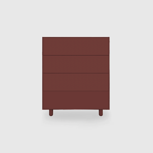 Slim 4 Drawer Tallboy - Colour