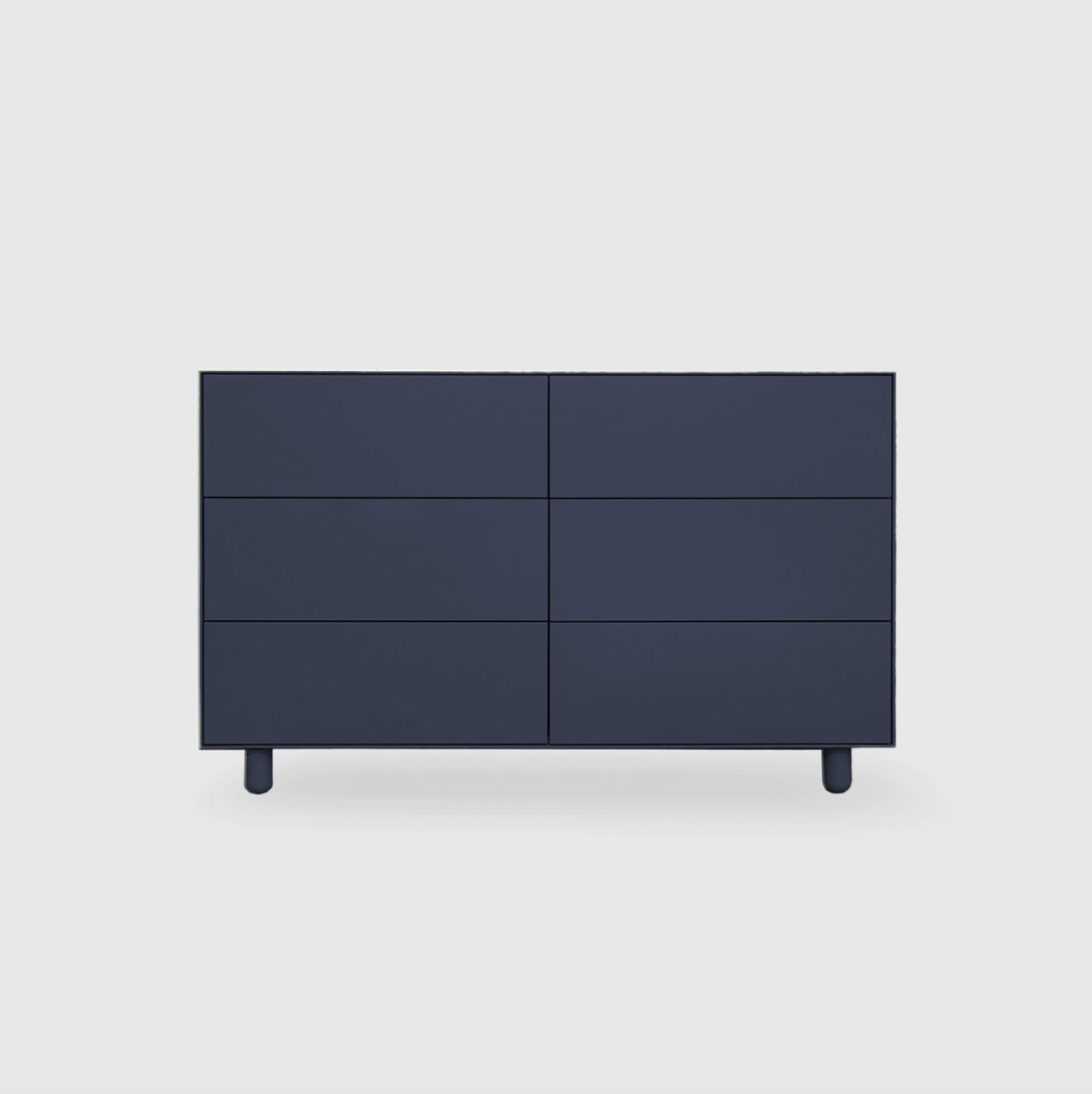 Slim 6 Drawer Lowboy - Colour