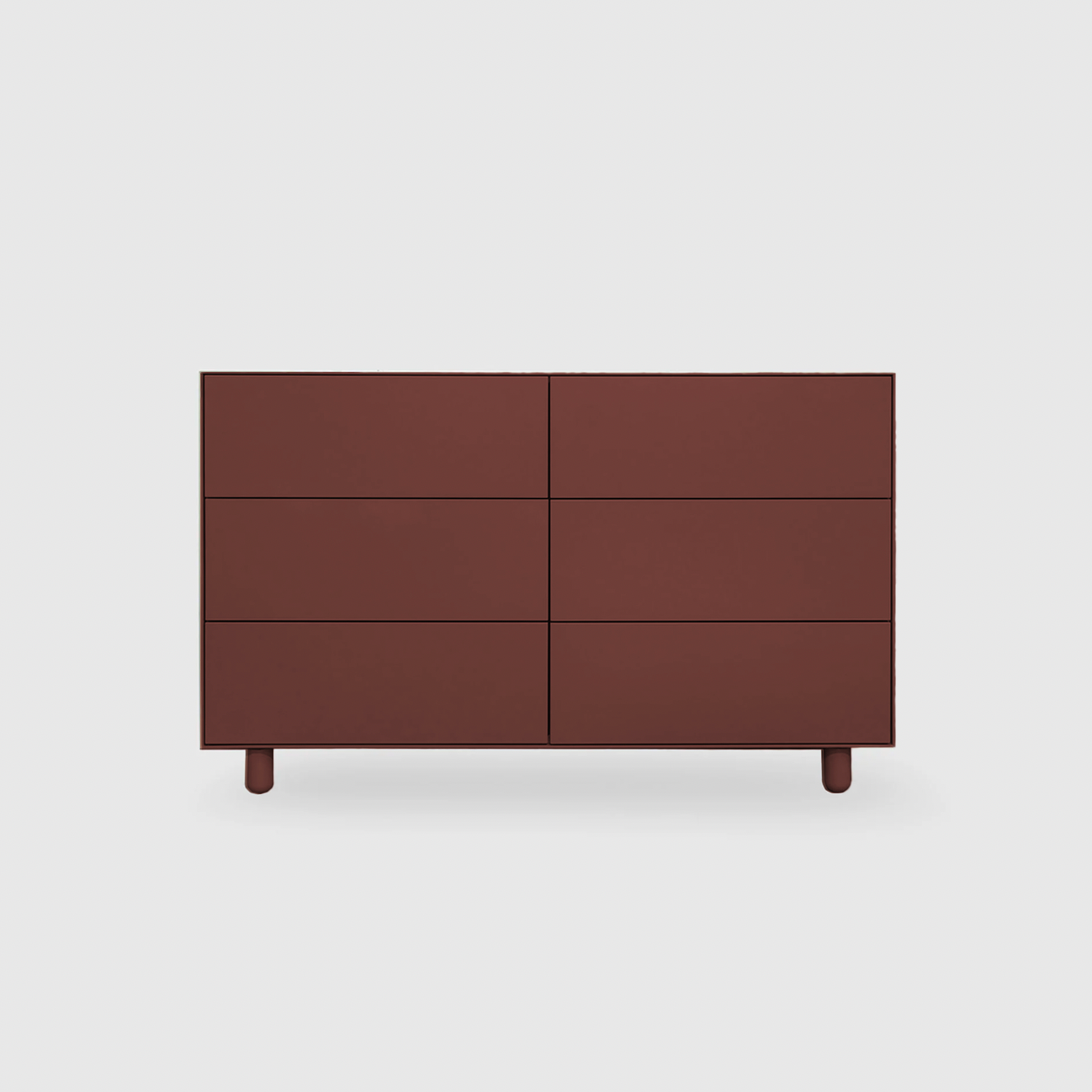 Slim 6 Drawer Lowboy - Colour