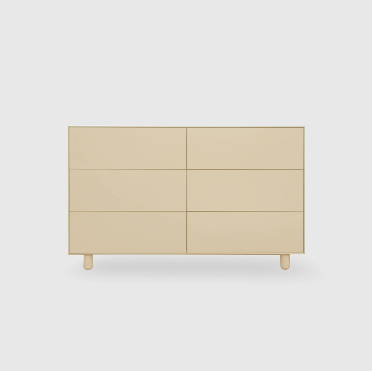 Slim 6 Drawer Lowboy - Colour