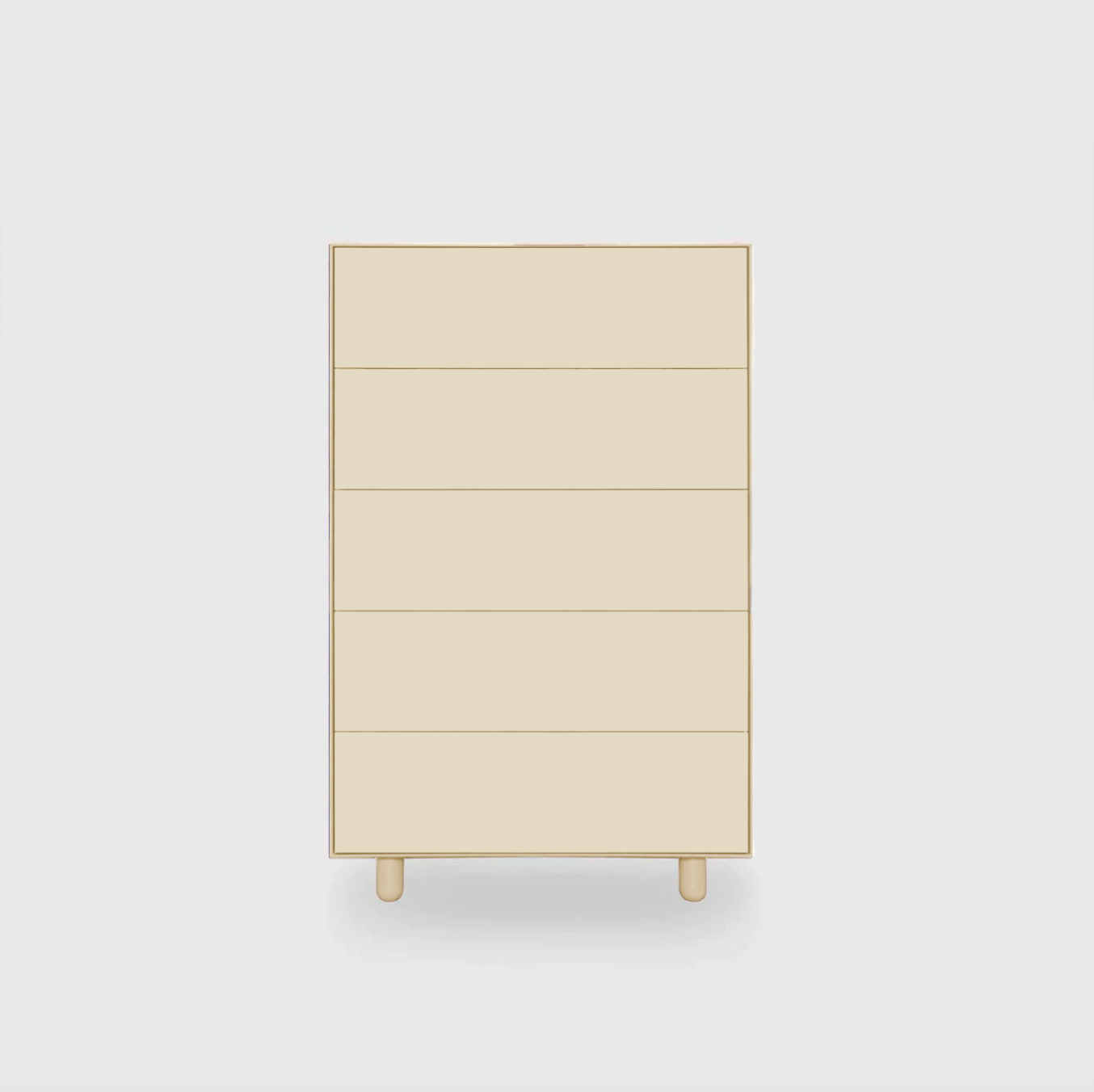Slim 5 Drawer Tallboy - Colour
