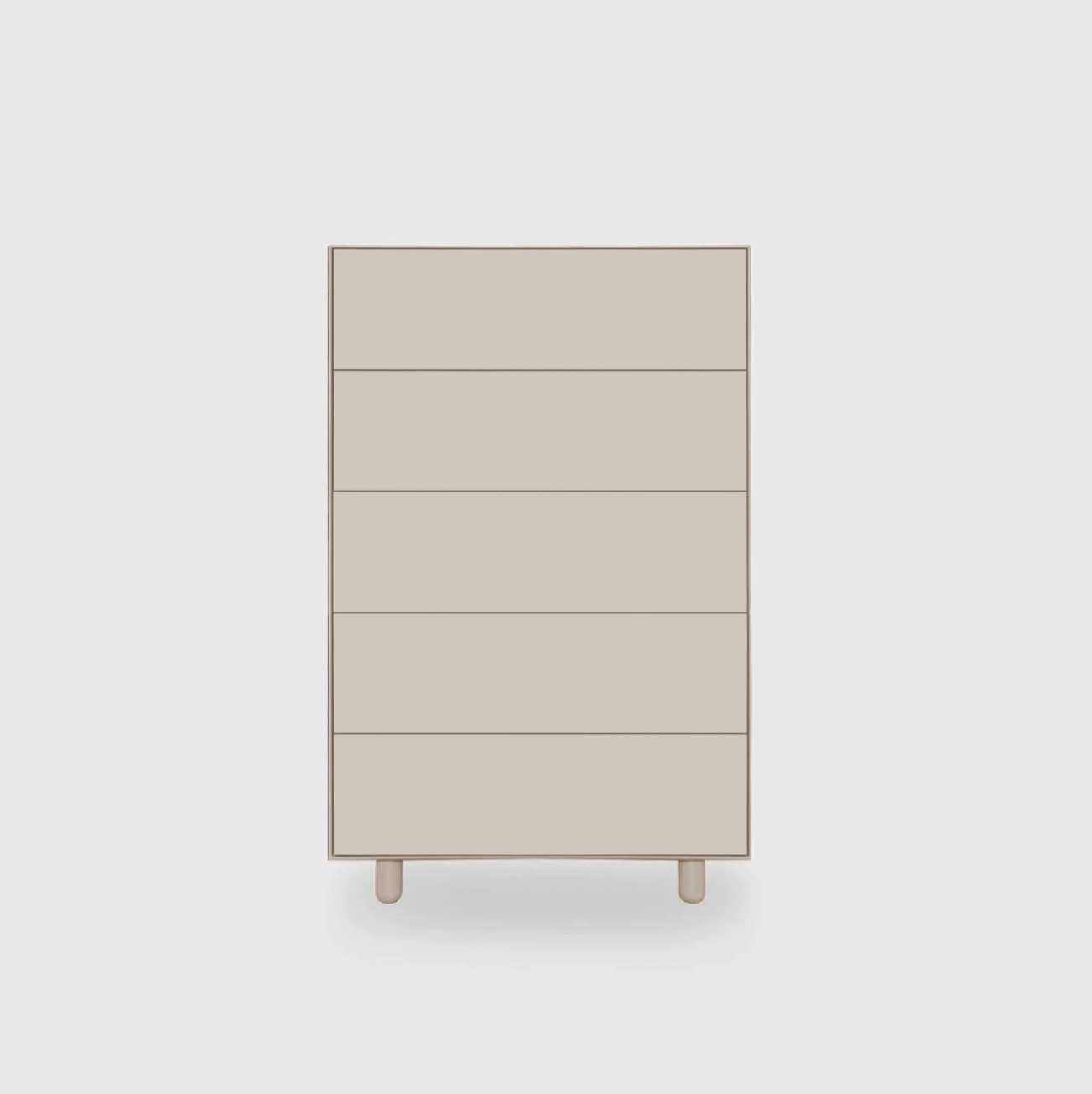 Slim 5 Drawer Tallboy - Colour