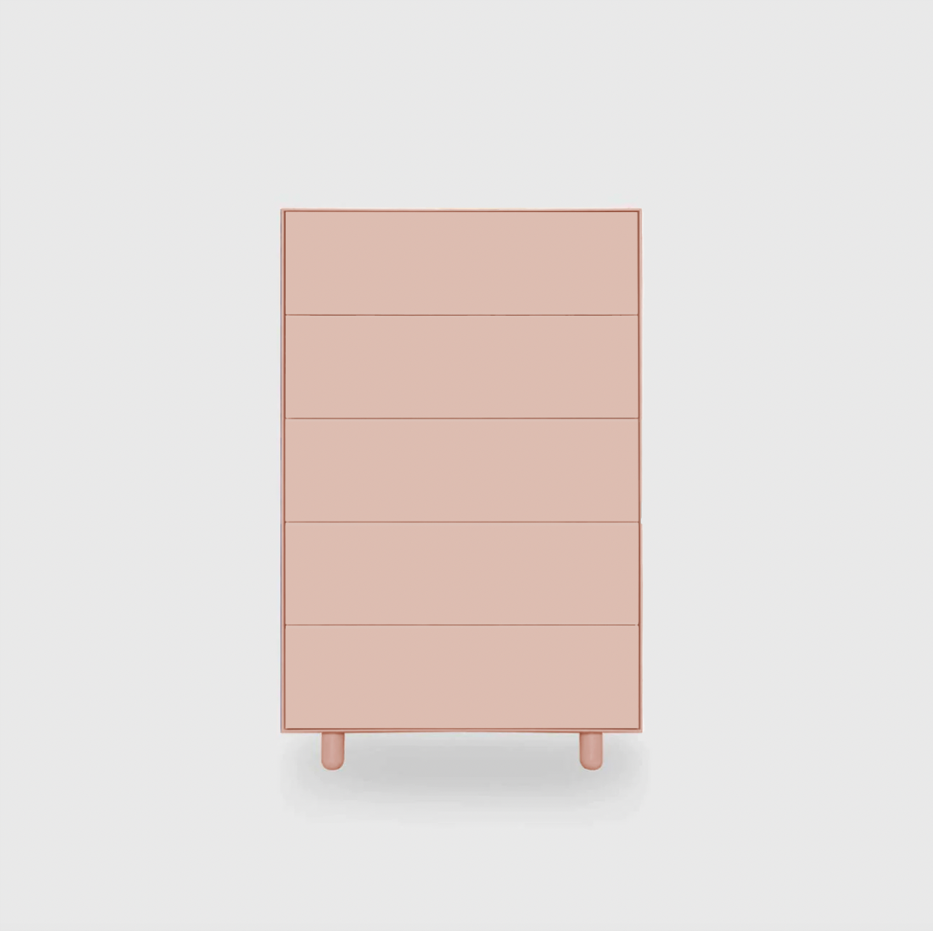 Slim 5 Drawer Tallboy - Colour