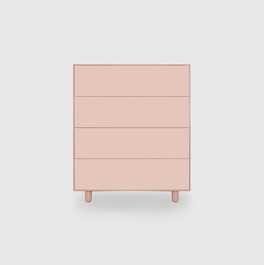 Slim 4 Drawer Tallboy - Colour