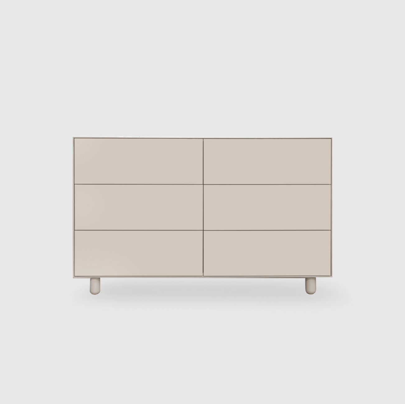 Slim 6 Drawer Lowboy - Colour