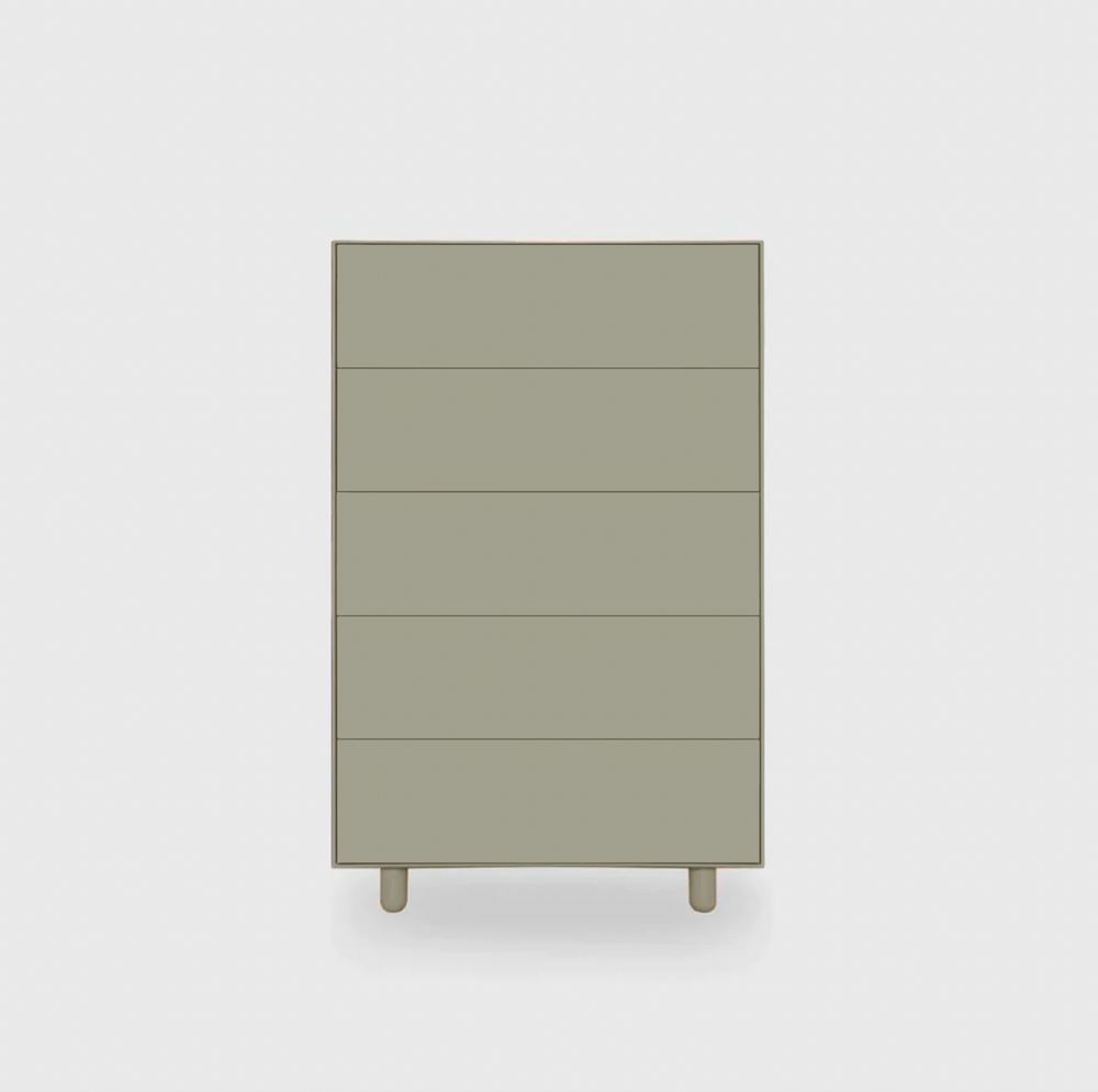 Slim 5 Drawer Tallboy - Colour