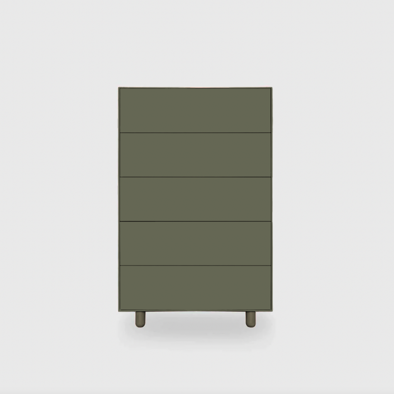 Slim 5 Drawer Tallboy - Colour