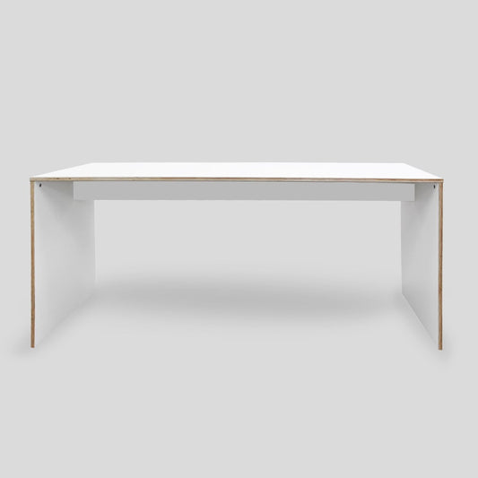 Simple Desk - 1600mm Long - SupaWhite Plywood