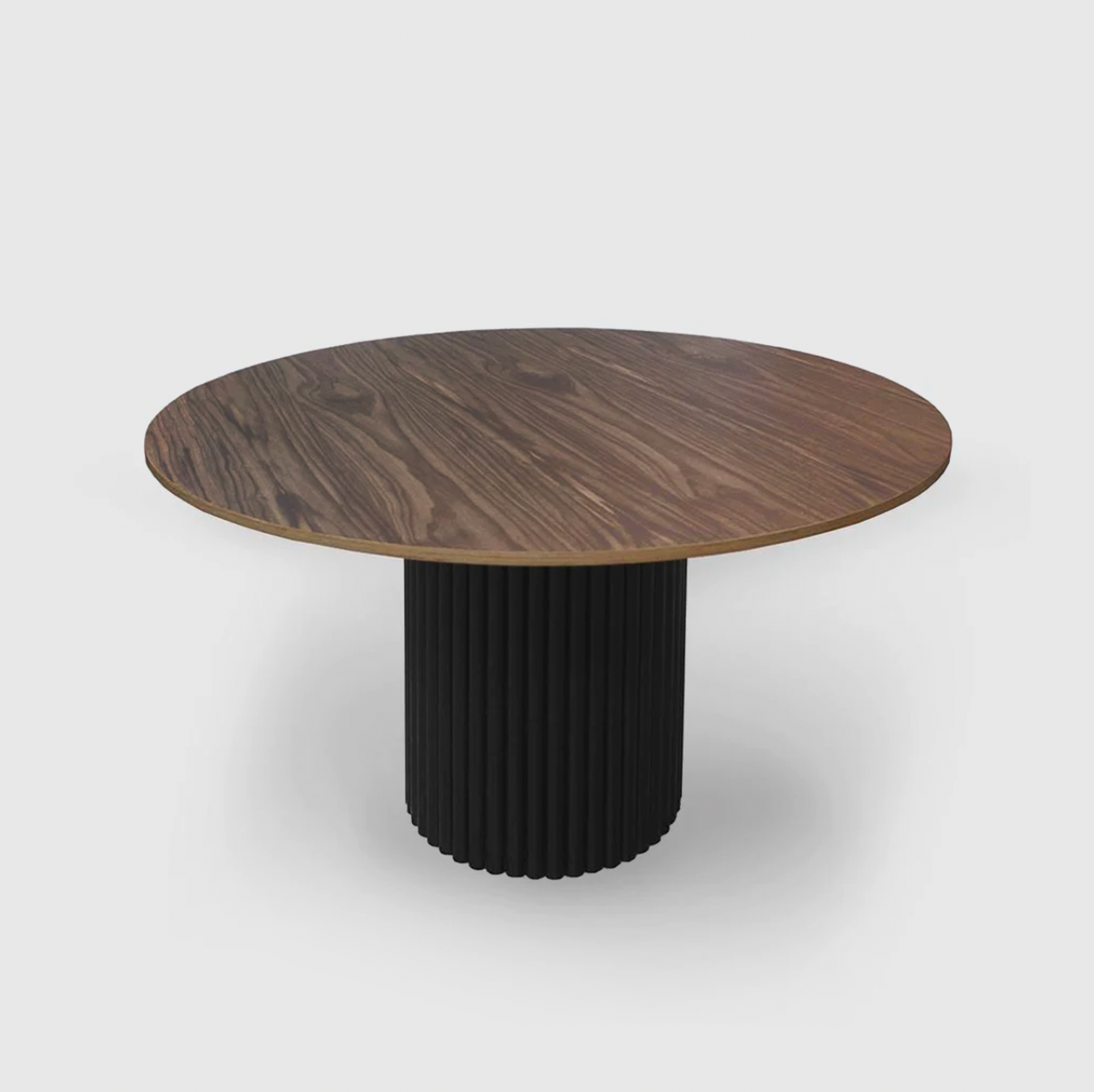 Bloom Round Dining Table - Black Oak