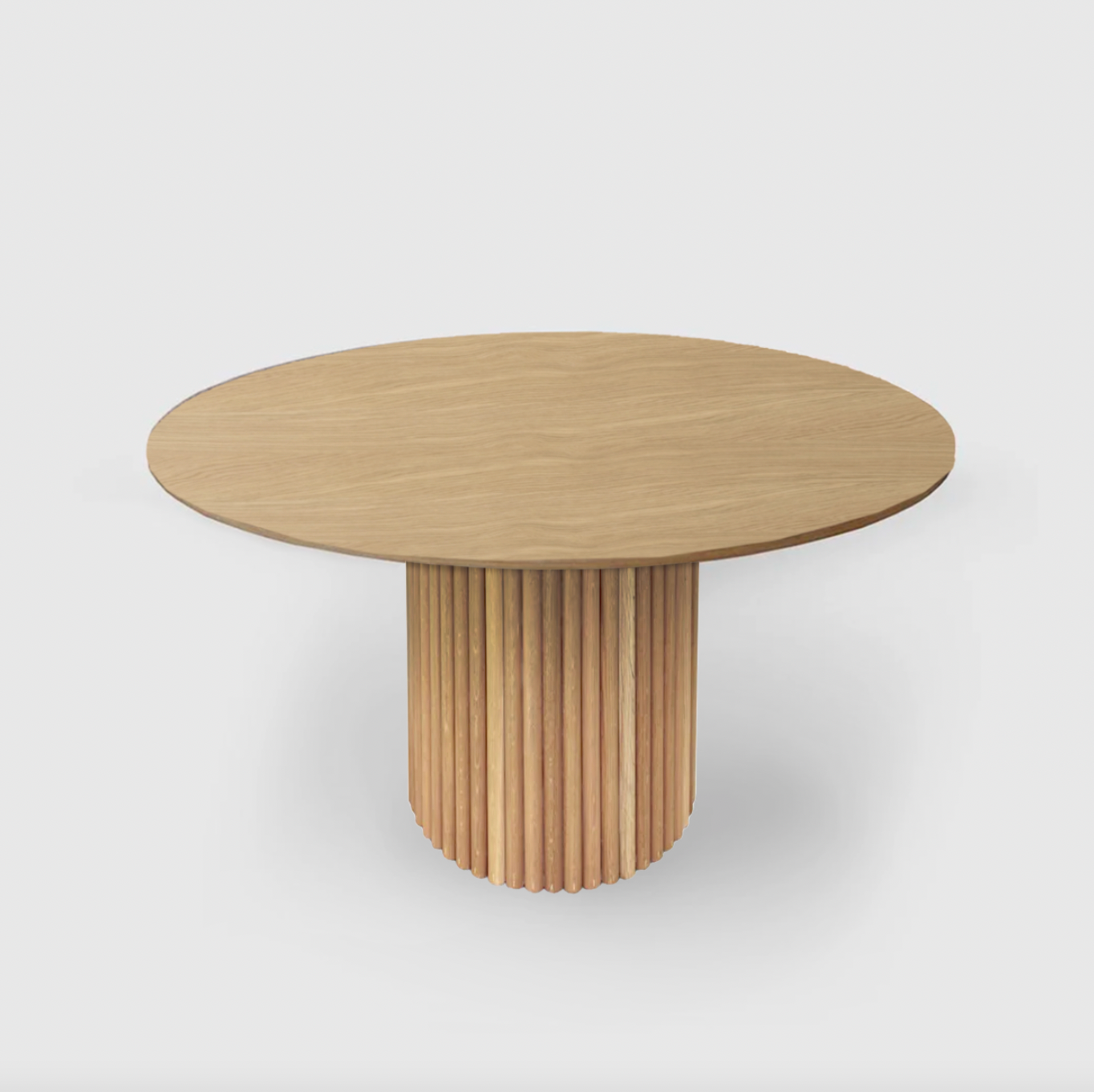 Bloom Round Dining Table - Walnut