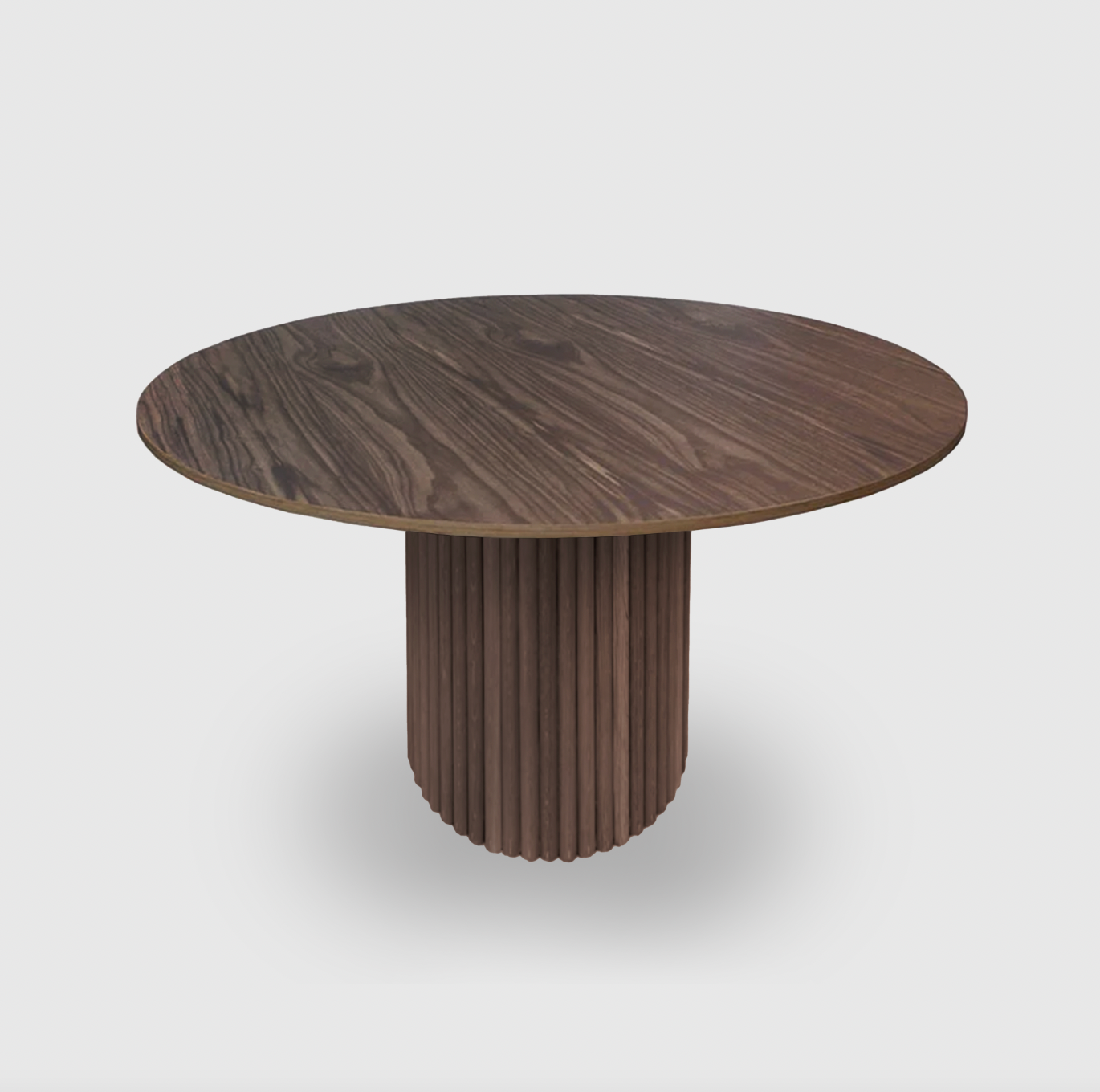 Bloom Round Dining Table - Black Oak